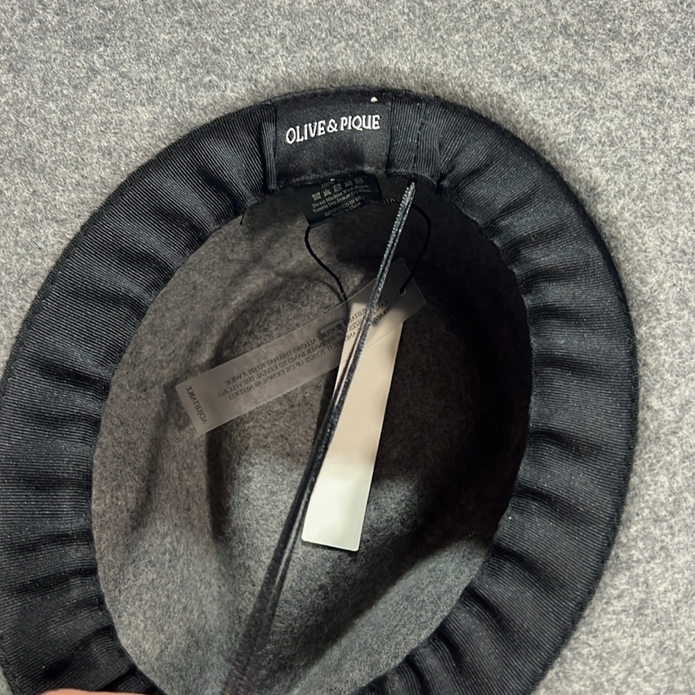 Olive and pique felt wide brim hat NWT - Picture 5 of 5